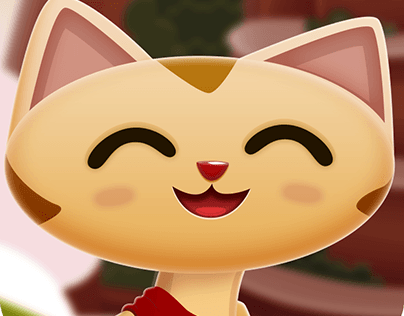 Matchunk, a mahjong puzzle game with a cat