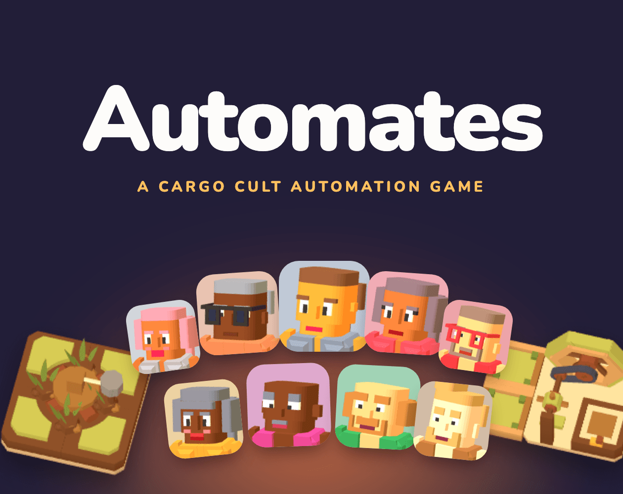 Automates: the followers’ faces round the fire’s glow, with the island’s huts